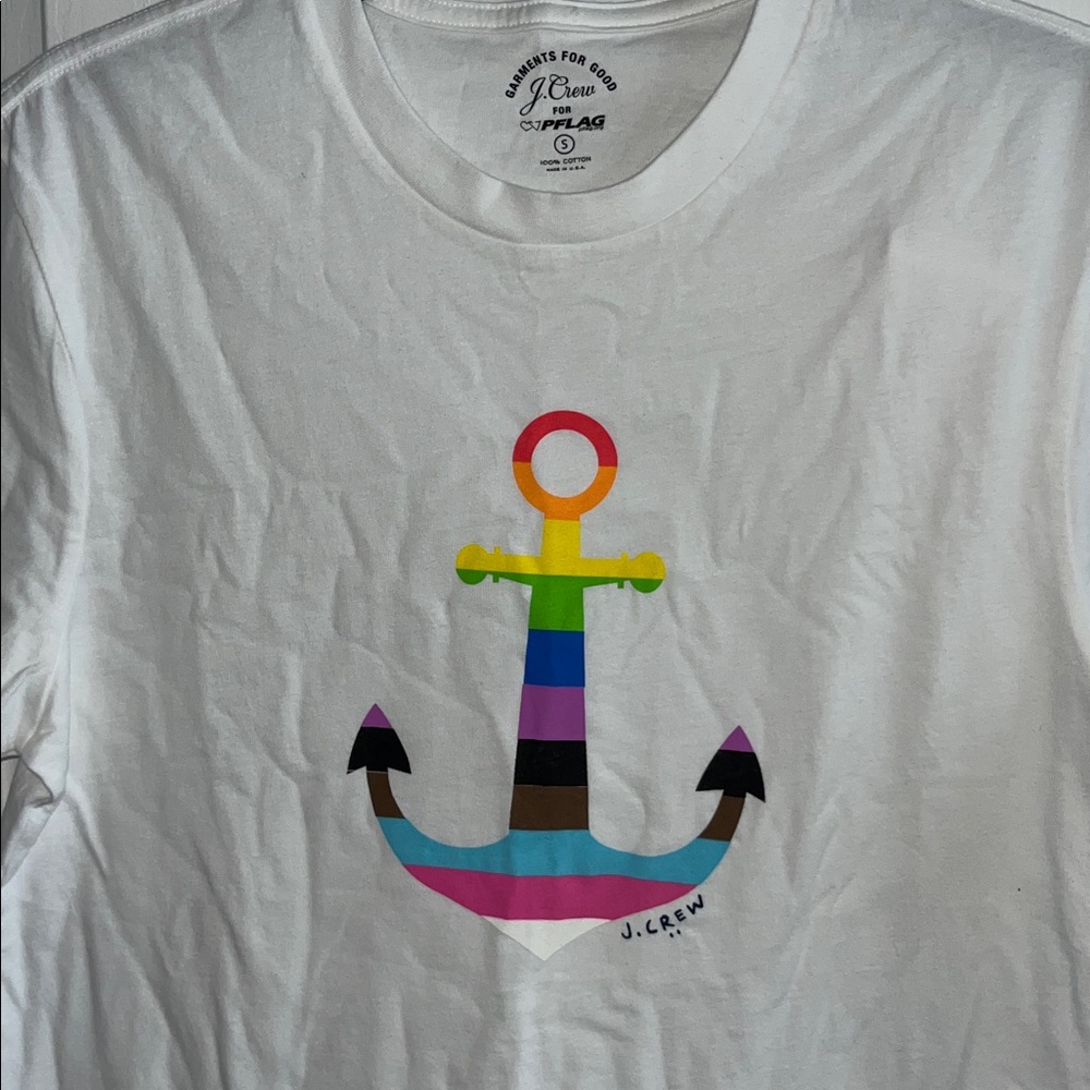 J. Crew PFLAG anchor graphic tee size S NWT - Picture 3 of 7